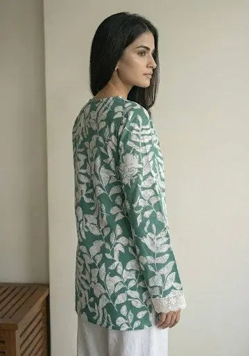 Nayra Bell Sleeves Short Kurti – Kalyanja